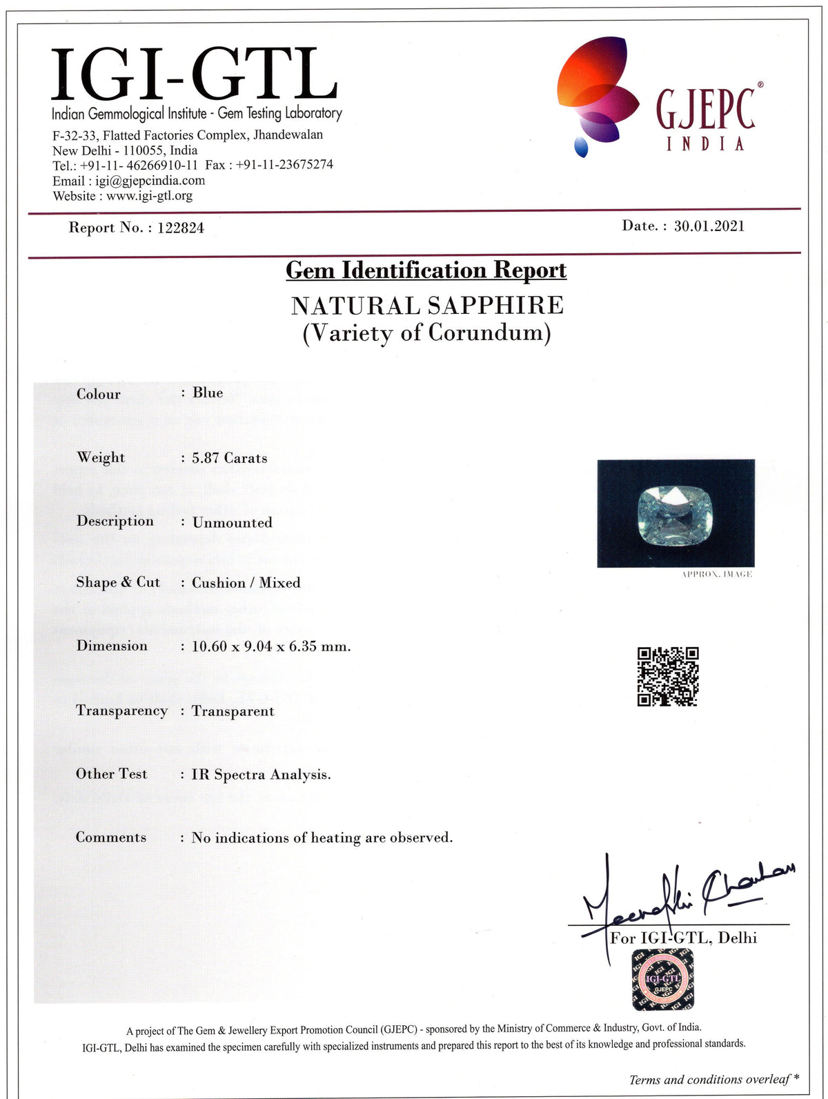 Natural Pitambari 5.87 Carats / 6.45 Ratti