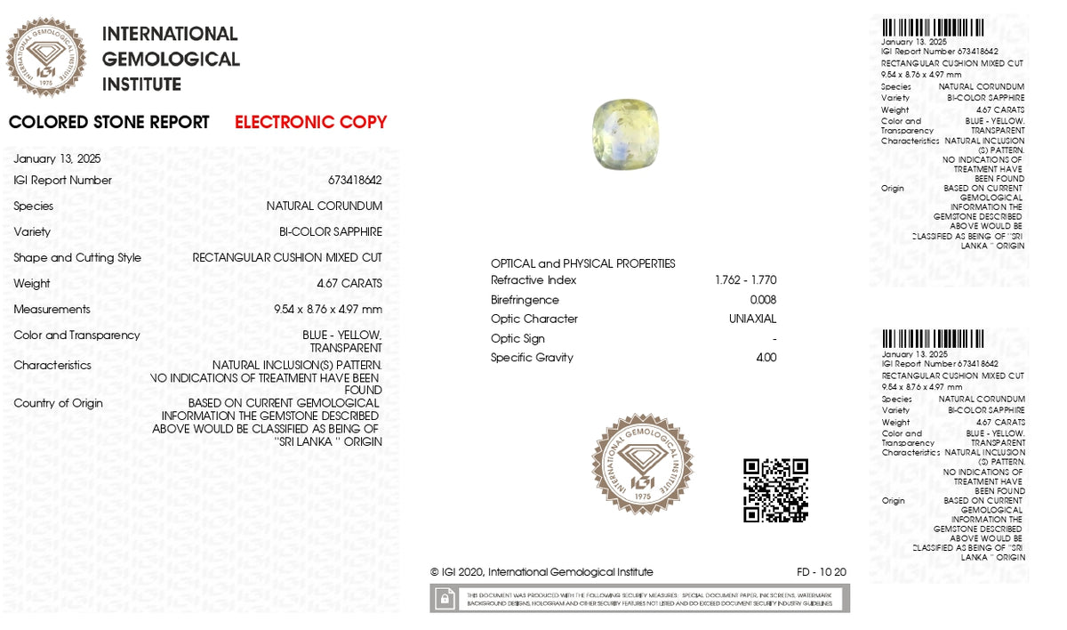 Natural Pitambari 4.67 Carats / 5.13 Ratti