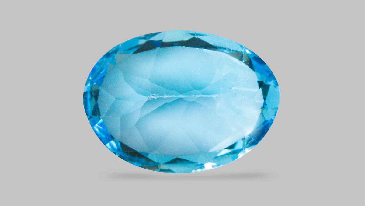 Natural Blue Topaz 15.33 Carats / 16.85 Ratti