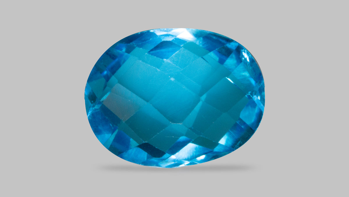 Natural Blue Topaz 6.48 Carats / 7.12 Ratti