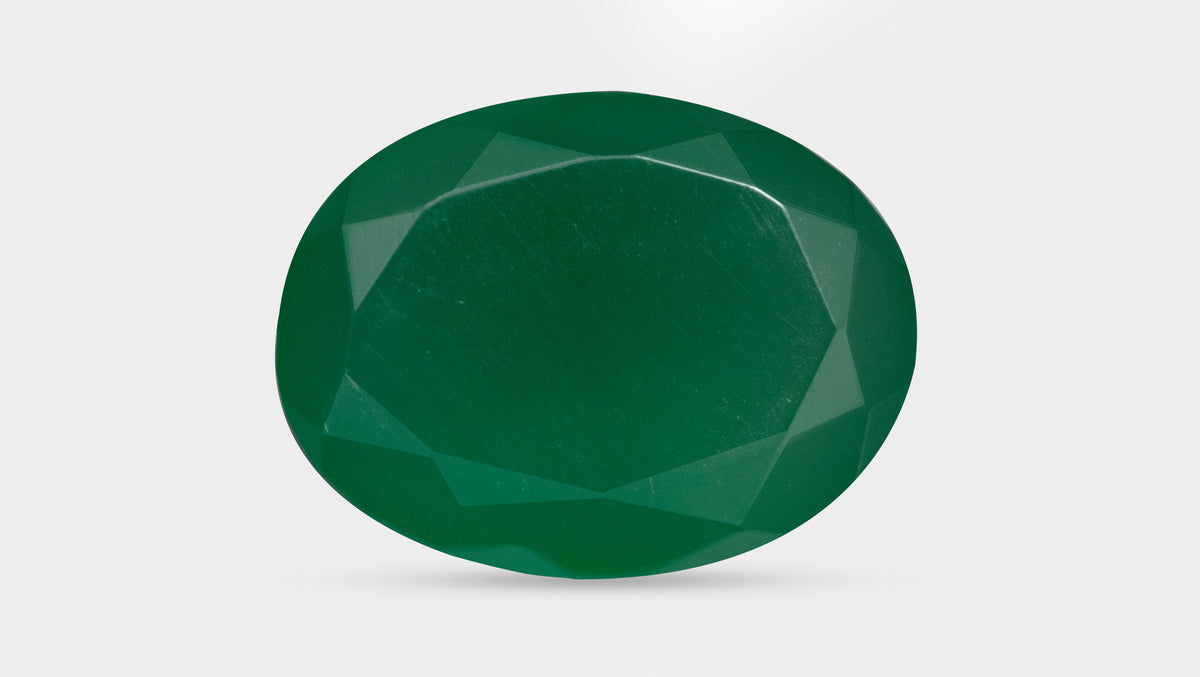 GREEN ONYX 9.03 CARATS / 9.92 Ratti