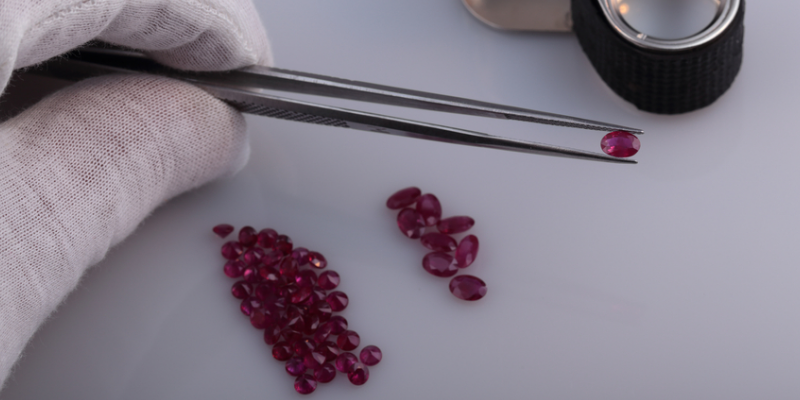 Identification of Natural Ruby vs Glass-filled Ruby Stone