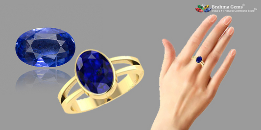 Can blue sapphire be worn in gold? Best metal to wear blue sapphire