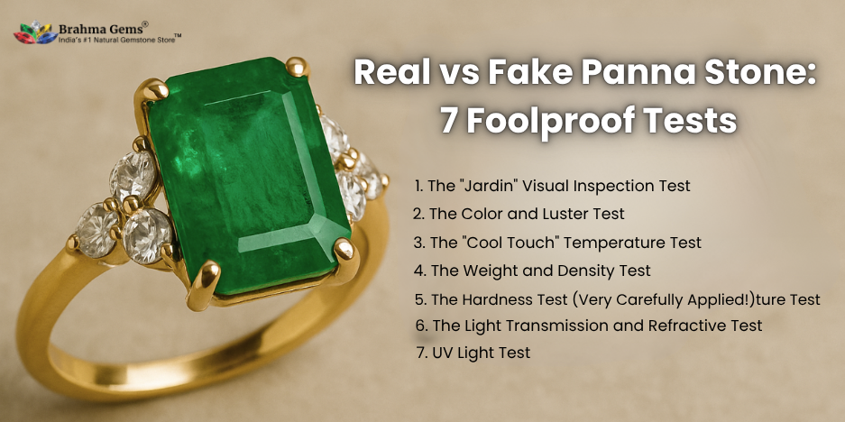 Real vs Fake Panna Stone: 7 Foolproof Tests Every Indian Buyer Must Know