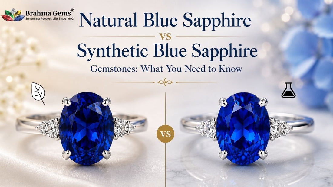 Natural Blue Sapphire vs Synthetic Blue Sapphire Gemstones: What You Need to Know