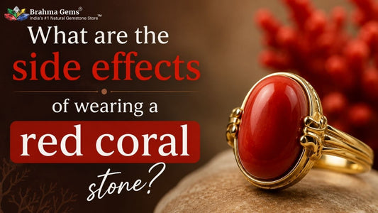 What are the side effects of wearing a red coral stone?