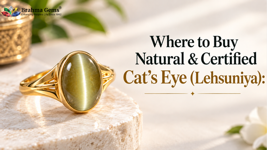 Where to Buy Natural & Certified Cat's Eye (Lehsuniya): Trusted Source