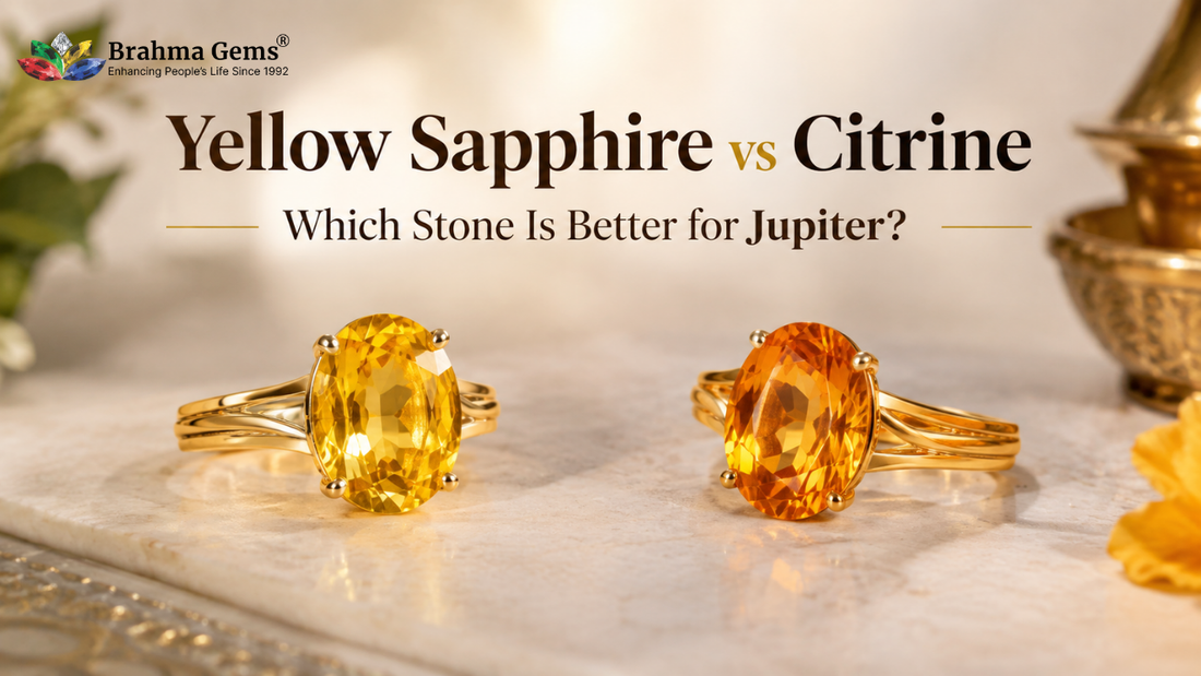 Yellow Sapphire vs Citrine: Which Stone Is Better for Jupiter?