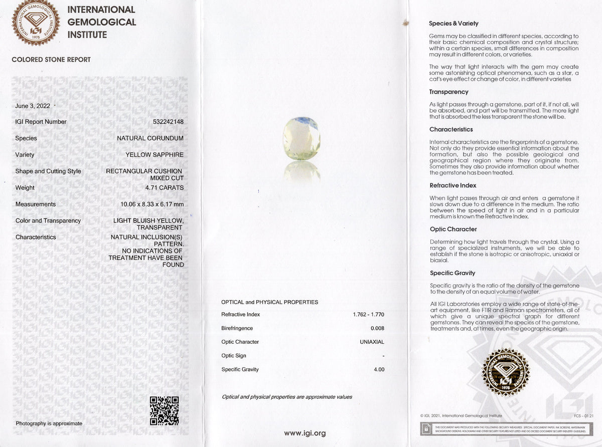 Natural Pitambari 4.71 Carats / 5.18 Ratti