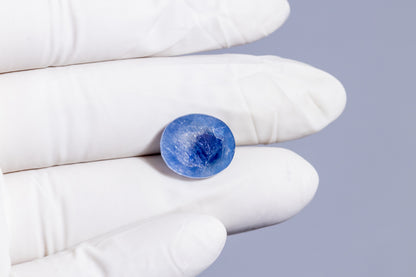Kashmir Blue Sapphire (Neelam) 13.17 Carats / 14.47 Ratti