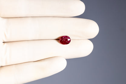 Natural Mozambique Ruby (Manik) 2.84 Carats / 3.12 Ratti