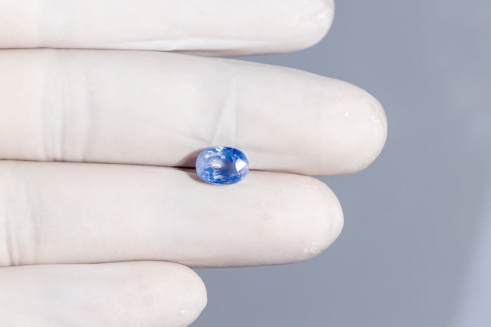 Kashmir Blue Sapphire (Neelam) 3.77 Carats / 4.14 Ratti