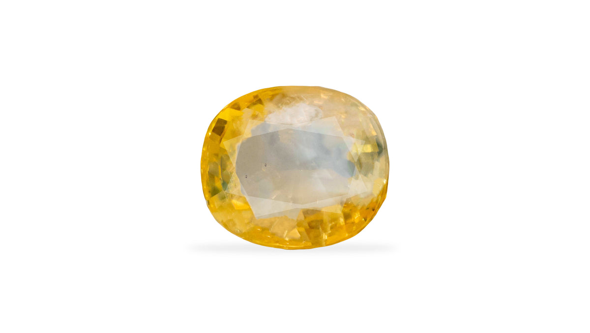 Natural Yellow Sapphire 6.08 Carats / 6.68 Ratti