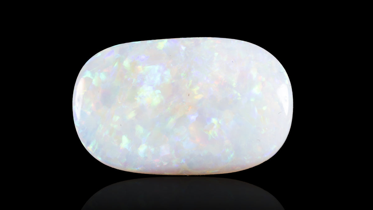 White Opal With Fire 10.71 Carats / 11.77 Ratti