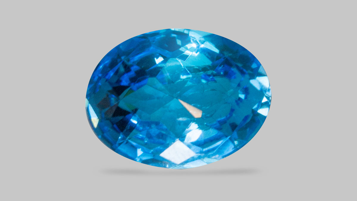 Natural Blue Topaz 5.86 Carats / 6.44 Ratti