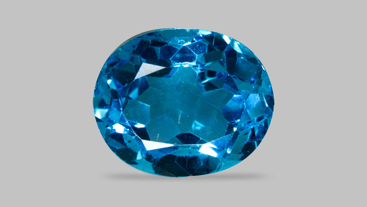 Natural Blue Topaz 6.45 Carats / 7.09 Ratti