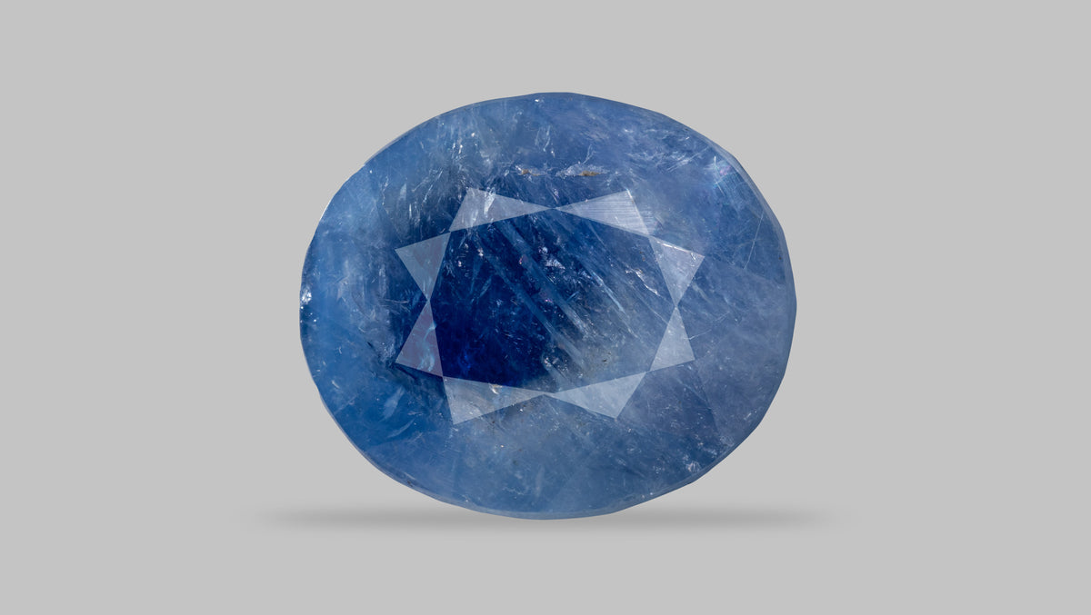Kashmir Blue Sapphire (Neelam) 13.17 Carats / 14.47 Ratti