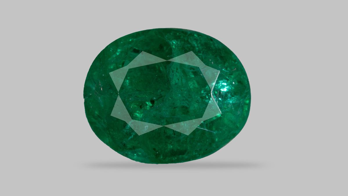 Zambian Emerald (Panna) 1.67 Carats / 1.84 Ratti