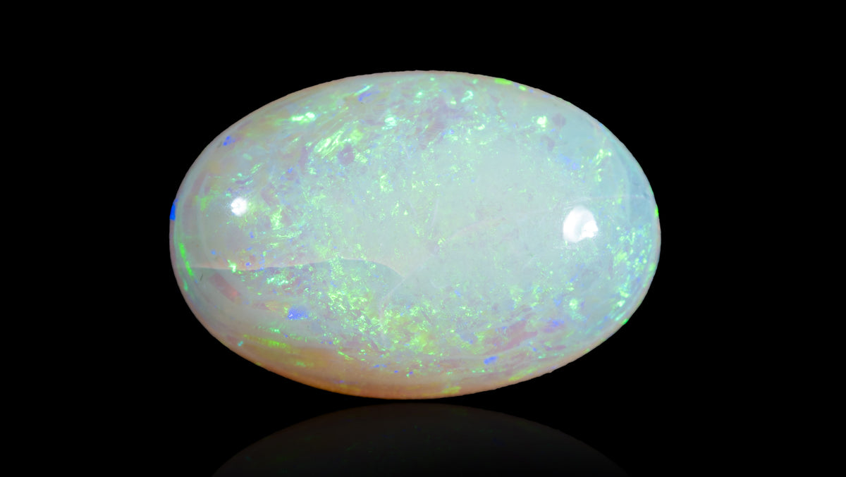 White Opal With Fire 6.72 Carats / 7.38 Ratti