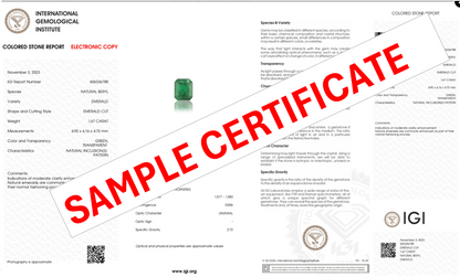 Zambian Emerald (Panna) 5.88 Carats / 6.46 Ratti