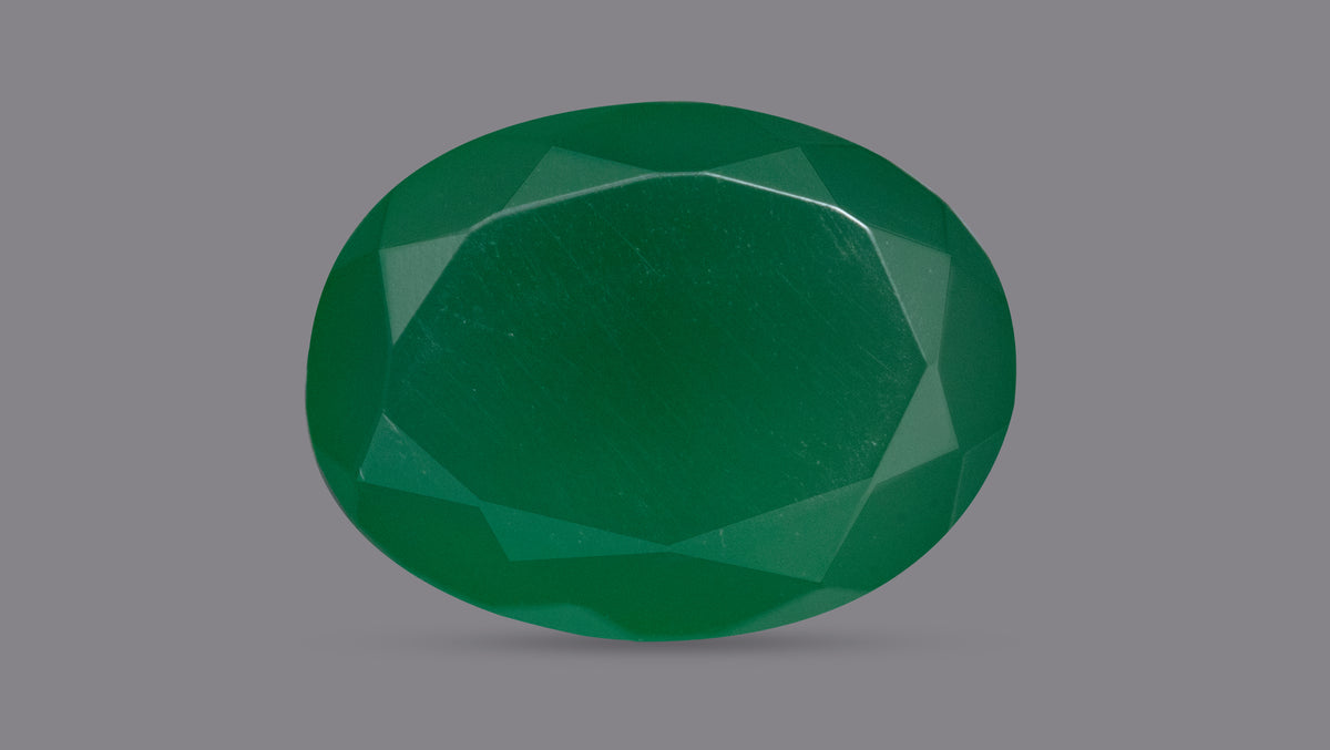 GREEN ONYX 9.03 CARATS / 9.92 Ratti