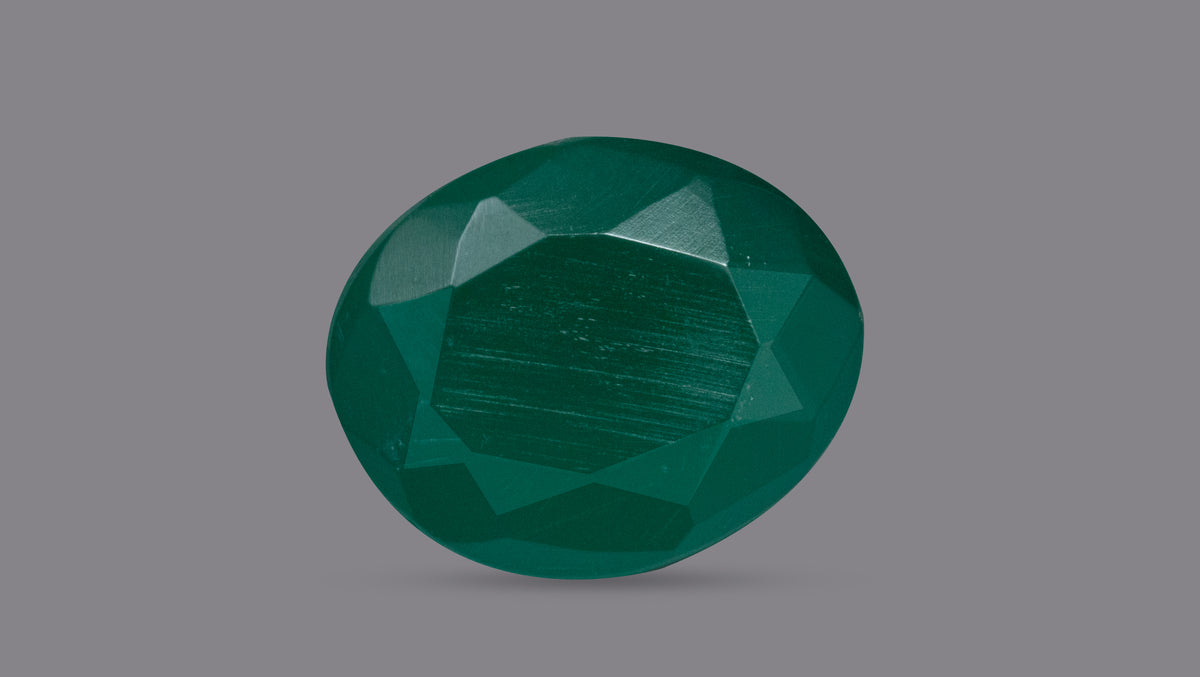 GREEN ONYX 6.14 CARATS / 6.75 Ratti