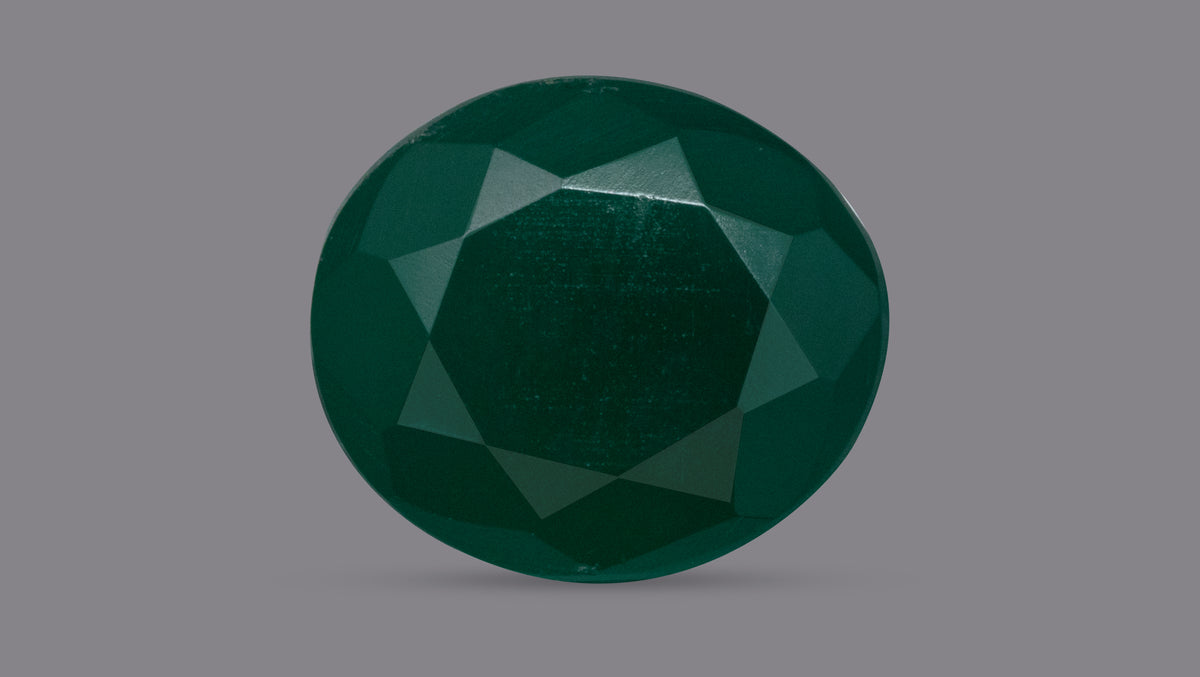 GREEN ONYX 6.47 CARATS / 7.11 Ratti