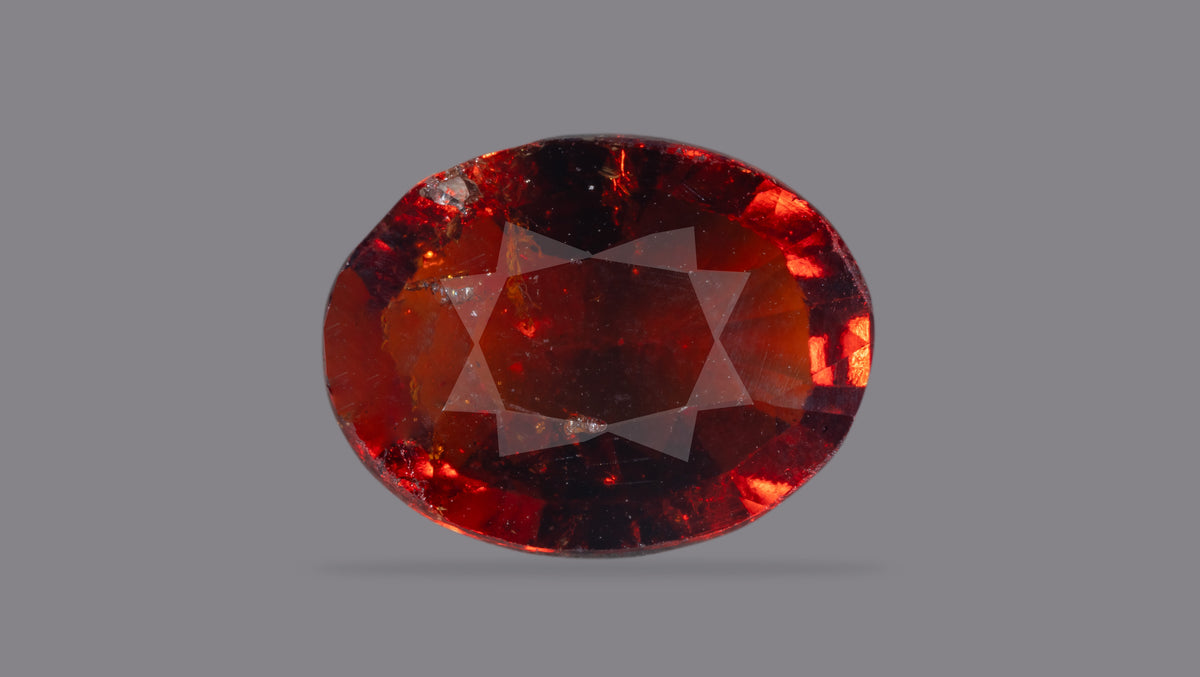 Sri-Lankan Hessonite (Gomed) 6.68 Carats / 7.34 Ratti