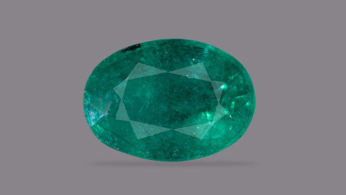Zambian Emerald (Panna) 3.45 Carats / 3.79 Ratti