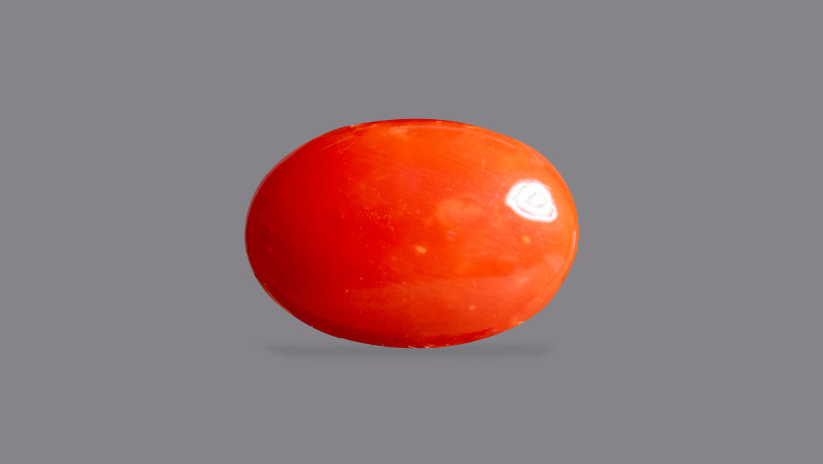 Japanese Red Coral (Moonga) 6.06 Carats / 6.66 Ratti