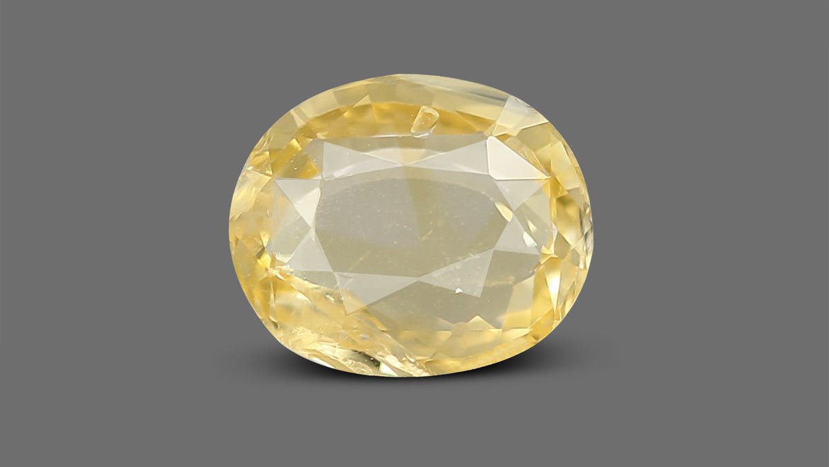 Natural Yellow Sapphire 2.51 Carats / 2.76 Ratti