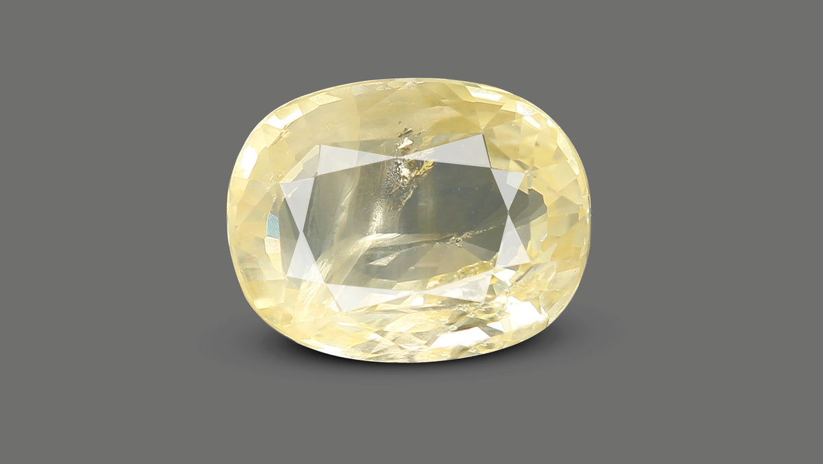 Natural Yellow Sapphire 6.22 Carats / 6.84 Ratti