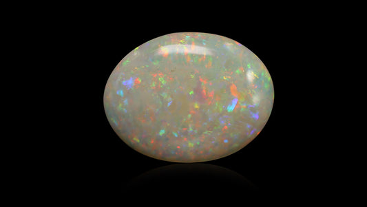 White Opal With Fire 6.51 Carats / 7.15 Ratti