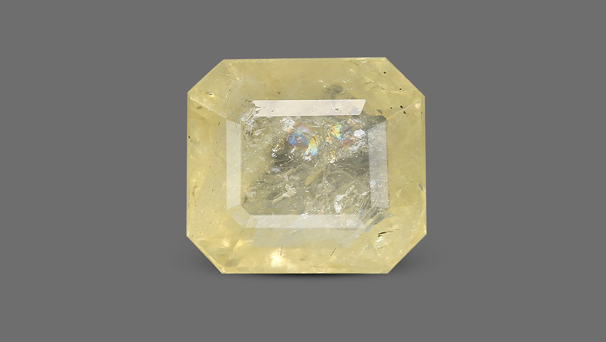 Natural Yellow Sapphire 7.75 Carats / 8.52 Ratti