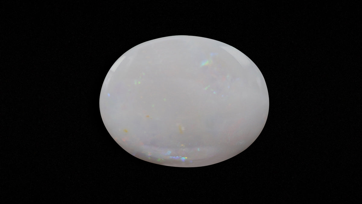 White Opal With Fire 12.98 Carats / 14.26 Ratti