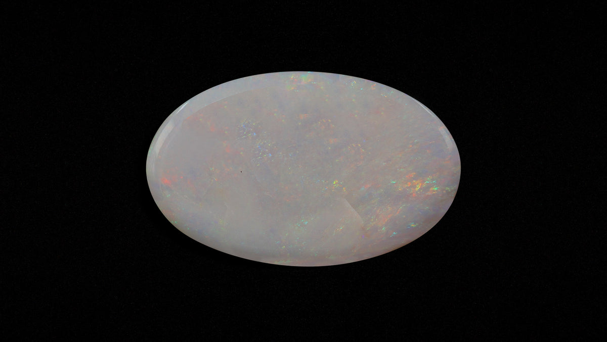 White Opal With Fire 17.46 Carats / 19.19 Ratti