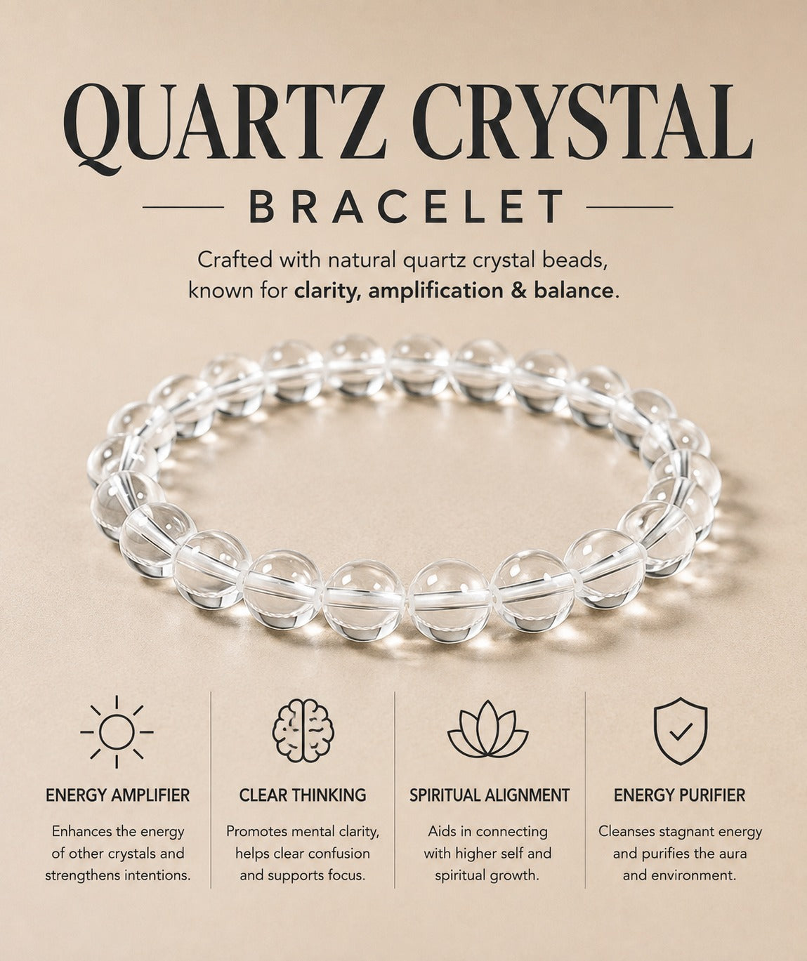 QUARTZ CRYSTAL BRACELET