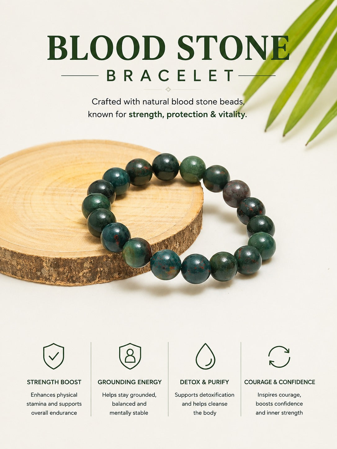 BLOOD STONE BRACELET