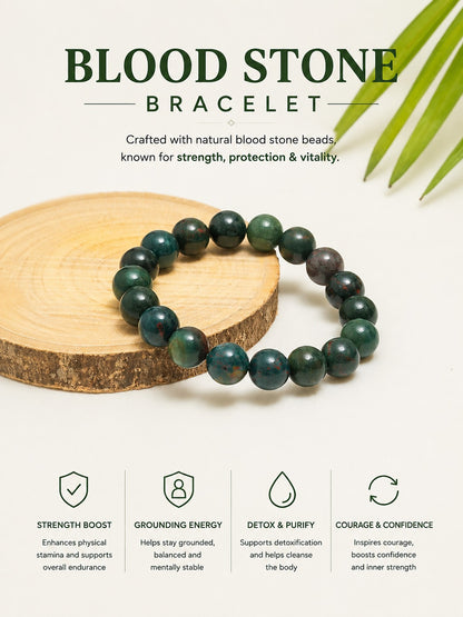 BLOOD STONE BRACELET