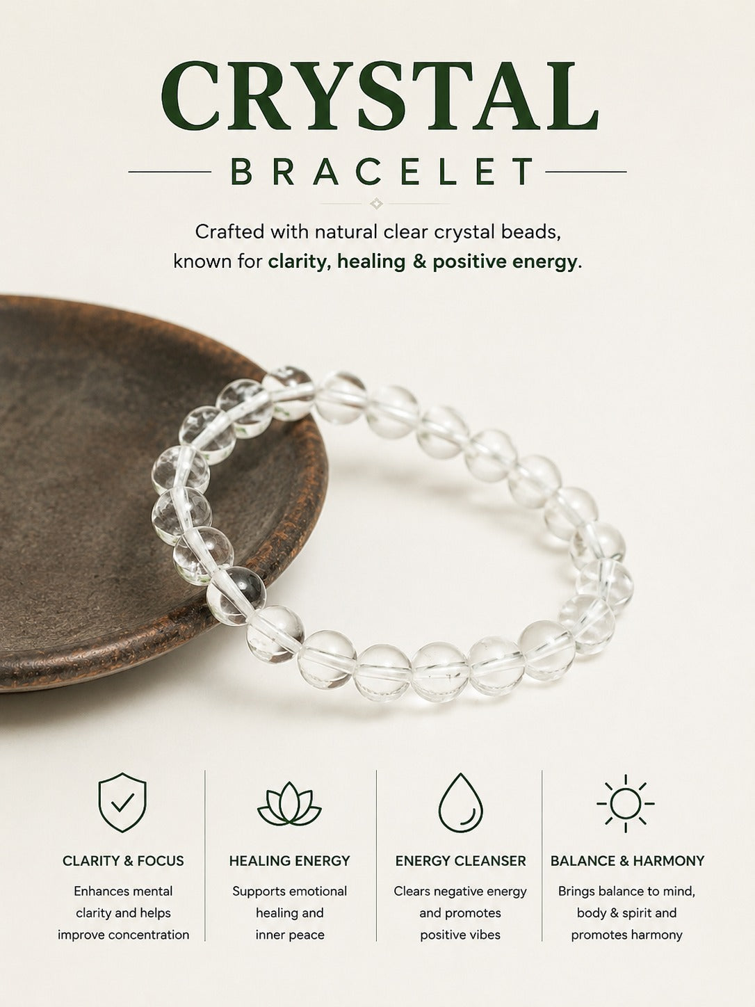 CRYSTAL PLAIN BRACELET