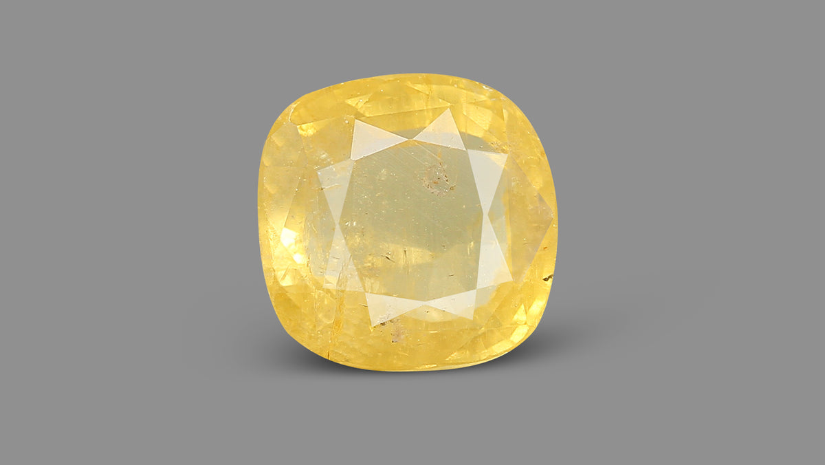 Natural Yellow Sapphire 7.59 Carats / 8.34 Ratti