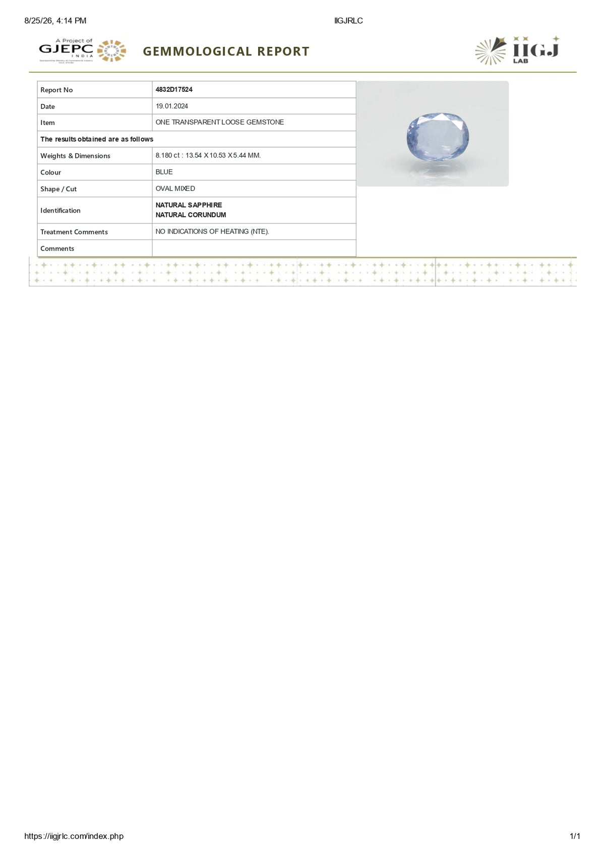 Certificate