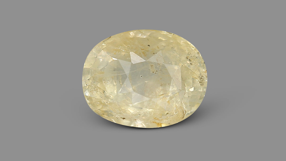 Natural Yellow Sapphire 6.46 Carats / 7.1 Ratti