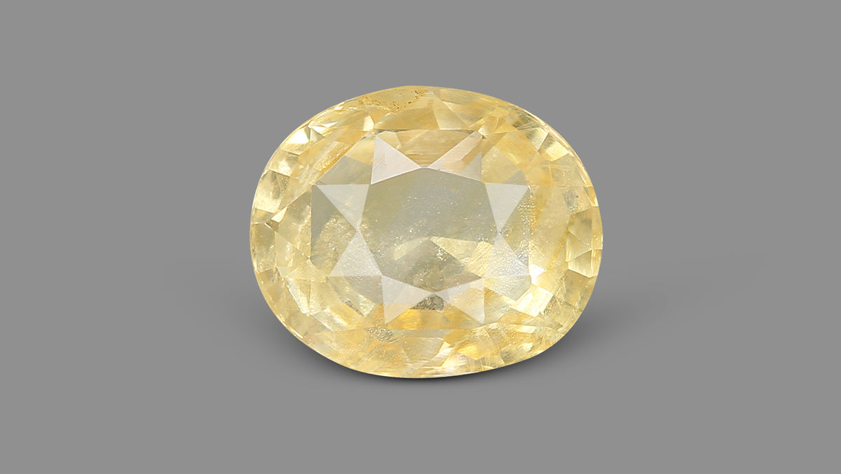 Natural Yellow Sapphire 7.54 Carats / 8.29 Ratti