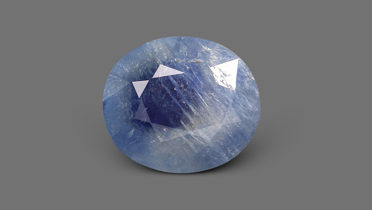 Kashmir Blue Sapphire (Neelam) 13.17 Carats / 14.47 Ratti