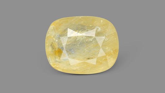 Natural Yellow Sapphire (Pukhraj) 7.32 Carats / 8.04 Ratti