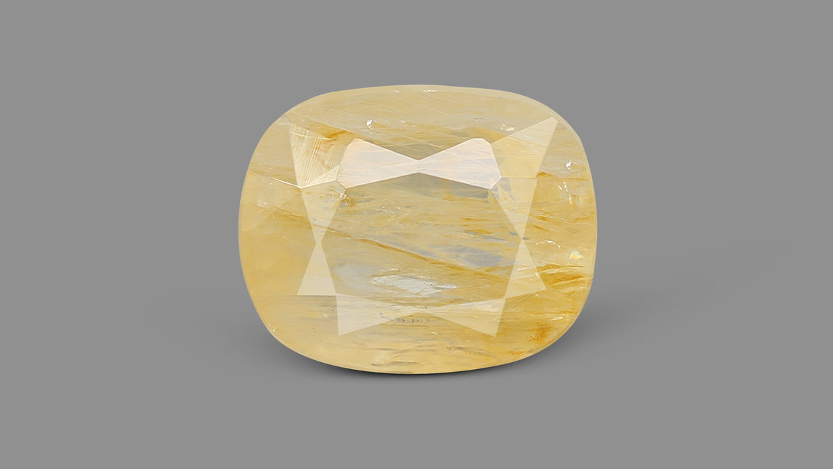 Natural Yellow Sapphire (Pukhraj) 6.30 Carats / 6.92 Ratti