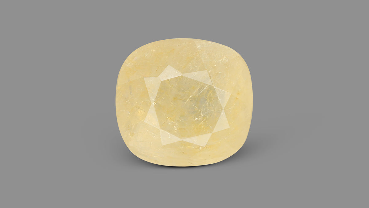 Natural Yellow Sapphire (Pukhraj) 8.41 Carats / 9.24 Ratti