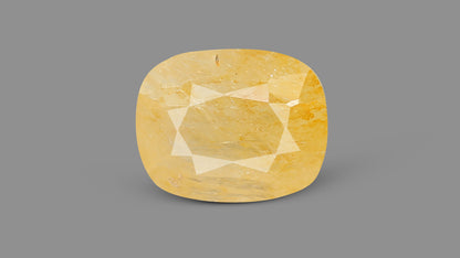 Natural Yellow Sapphire (Pukhraj) 6.61 Carats / 7.26 Ratti