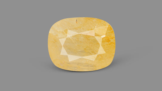 Natural Yellow Sapphire (Pukhraj) 6.61 Carats / 7.26 Ratti